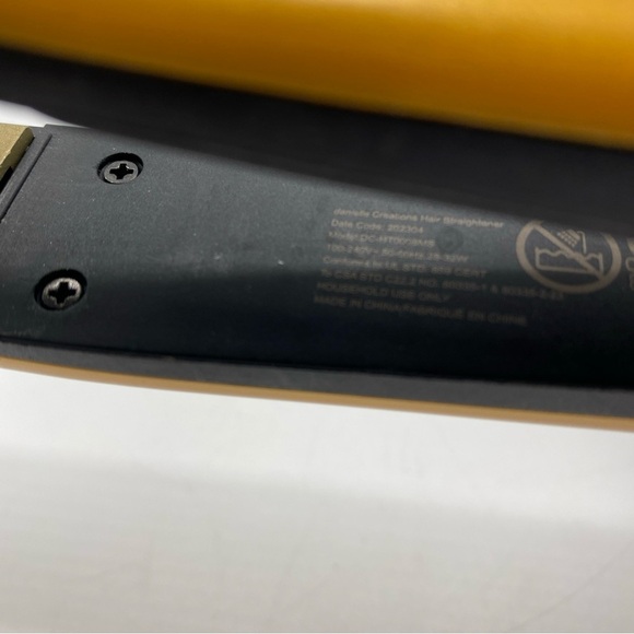 Danielle Creations 1" Ceramic Tourmaline Hair Straightening Flat Iron - Picture 5 of 8